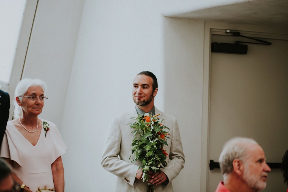  The wedding ceremony was beautifully unique and rich in emotion. There was a period of silence which allowed guests to speak or sing to Lea + Adam. They combined beautiful moments along with beautifully diverse cultural traditions - Quaker, Buddhist