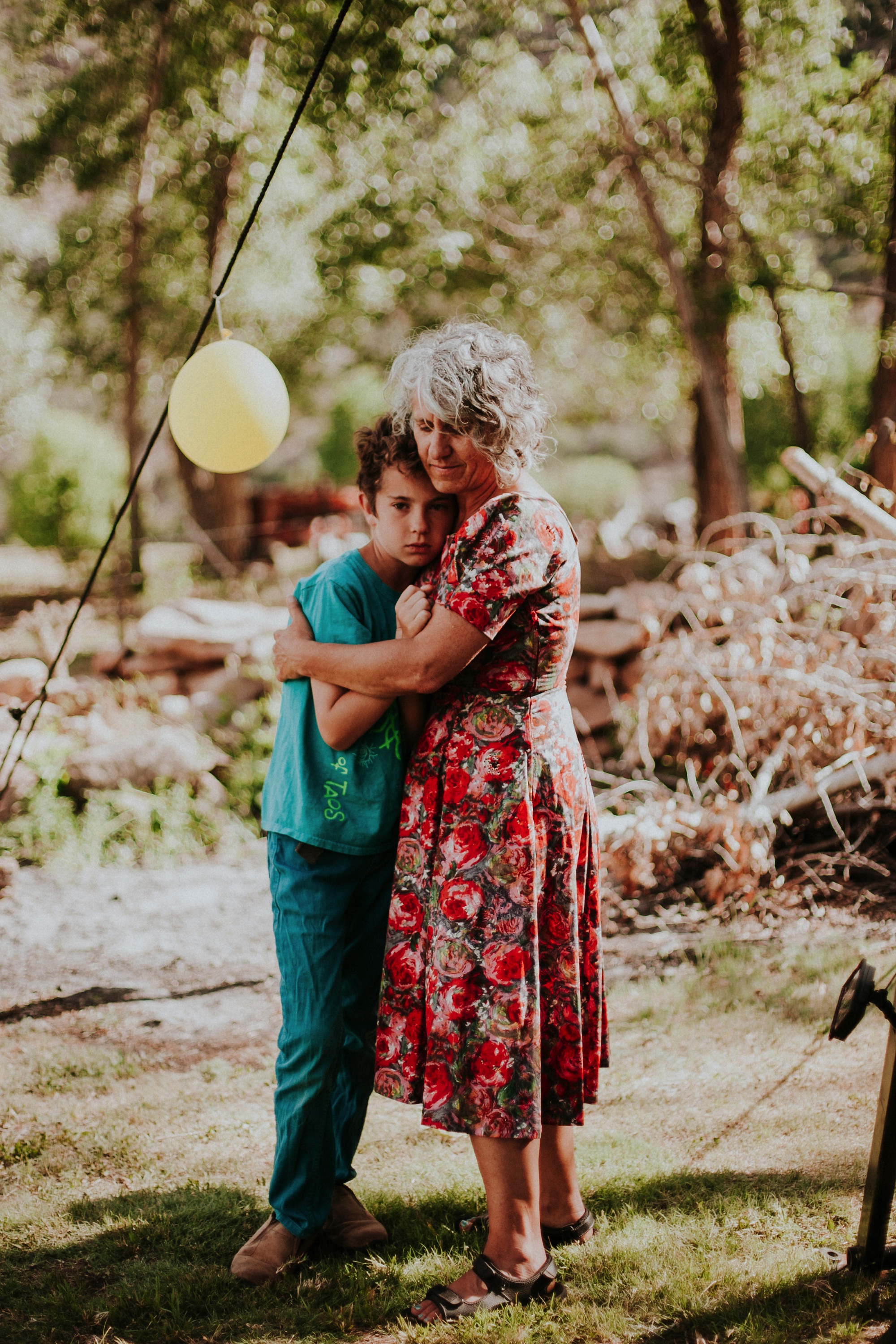  They arrived by rainbow procession from the river to their gorgeous wedding reception. They made cups for everyone with an image from a note one of them left for the other early in their relationship that has become a note that they leave often for 