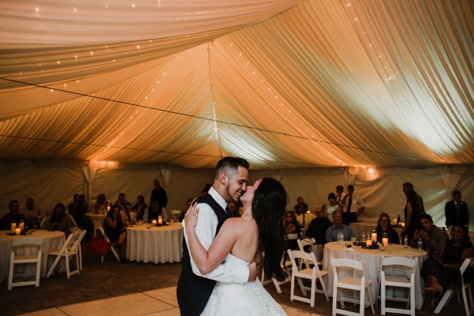  Stephanie and Greg tied the knot on August 18th, 2018 in the backyard of her sister’s house in Sandia Park just outside of Albuquerque, New Mexico. They chose to have their wedding at Stephanie’s sister’s house in the mountains because they love the