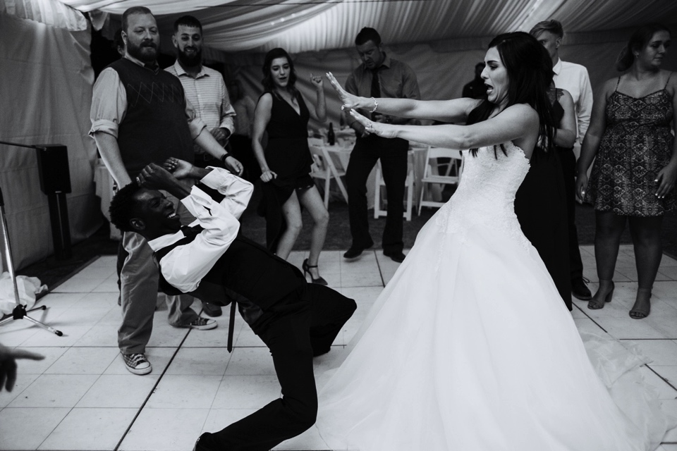  Stephanie and Greg tied the knot on August 18th, 2018 in the backyard of her sister’s house in Sandia Park just outside of Albuquerque, New Mexico. They chose to have their wedding at Stephanie’s sister’s house in the mountains because they love the