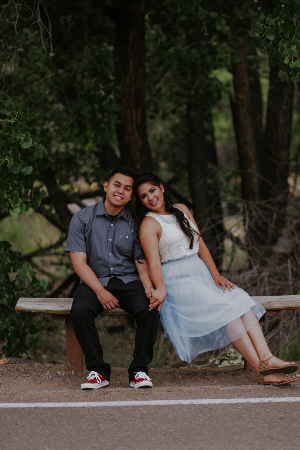  I had a blast capturing Isamar and Rafael’s Albuquerque engagement photos on a beautiful July day. The love Isa and Rafy have for one another is incredible and having the beautiful Albuquerque, New Mexico landscape as a backdrop was perfect! The Alb