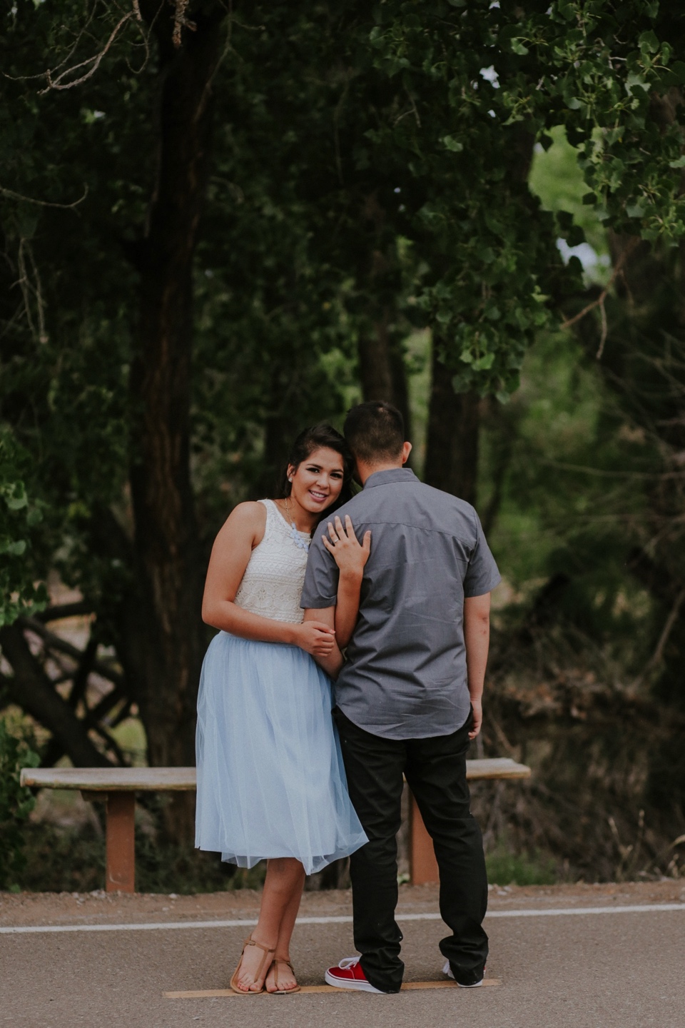  I had a blast capturing Isamar and Rafael’s Albuquerque engagement photos on a beautiful July day. The love Isa and Rafy have for one another is incredible and having the beautiful Albuquerque, New Mexico landscape as a backdrop was perfect! The Alb