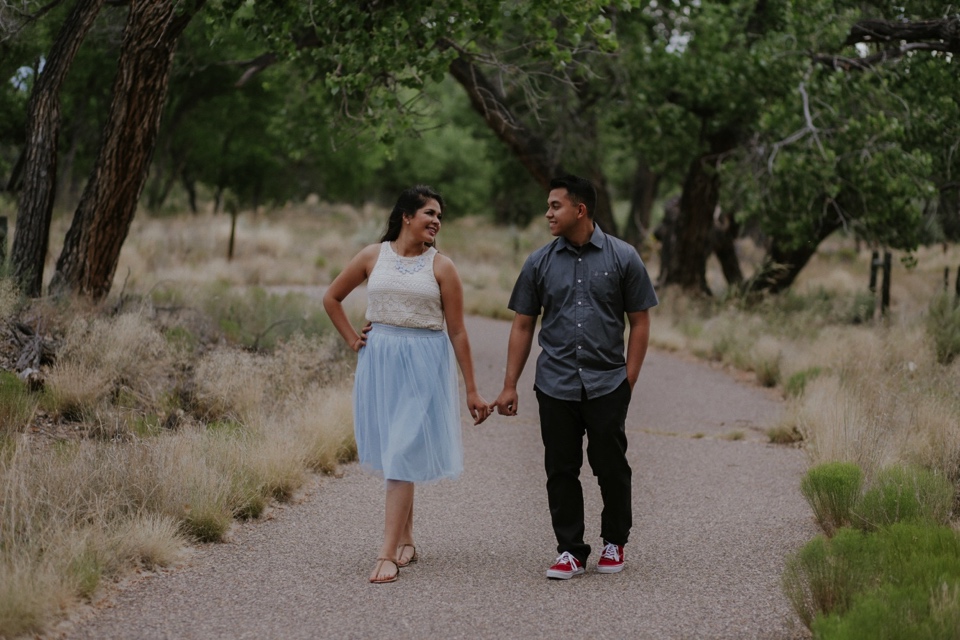  I had a blast capturing Isamar and Rafael’s Albuquerque engagement photos on a beautiful July day. The love Isa and Rafy have for one another is incredible and having the beautiful Albuquerque, New Mexico landscape as a backdrop was perfect! The Alb