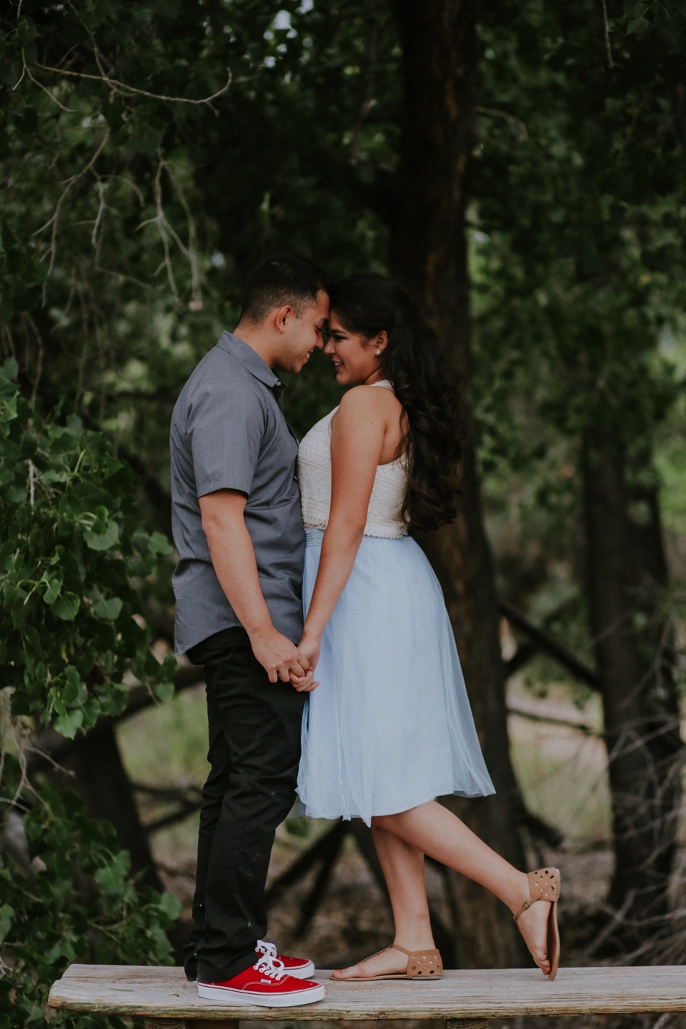  I had a blast capturing Isamar and Rafael’s Albuquerque engagement photos on a beautiful July day. The love Isa and Rafy have for one another is incredible and having the beautiful Albuquerque, New Mexico landscape as a backdrop was perfect! The Alb