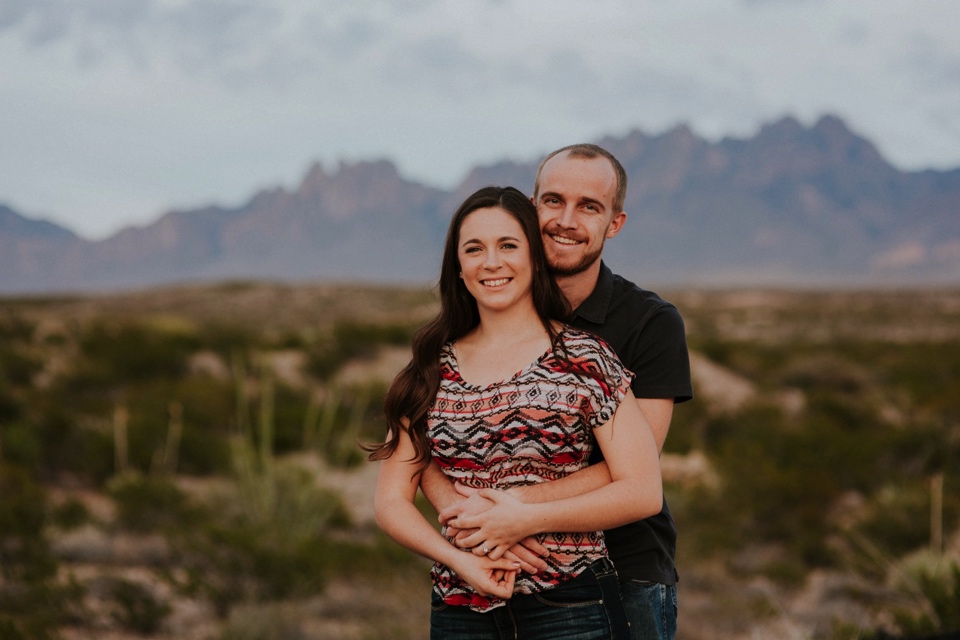  We then headed to the Organ Mountains in Las Cruces, NM to do a quick outfit change and capture the rest of their love fest. The sun set just in time to capture the beauty of the Organ Mountains and the love between Kari and Brandon. 