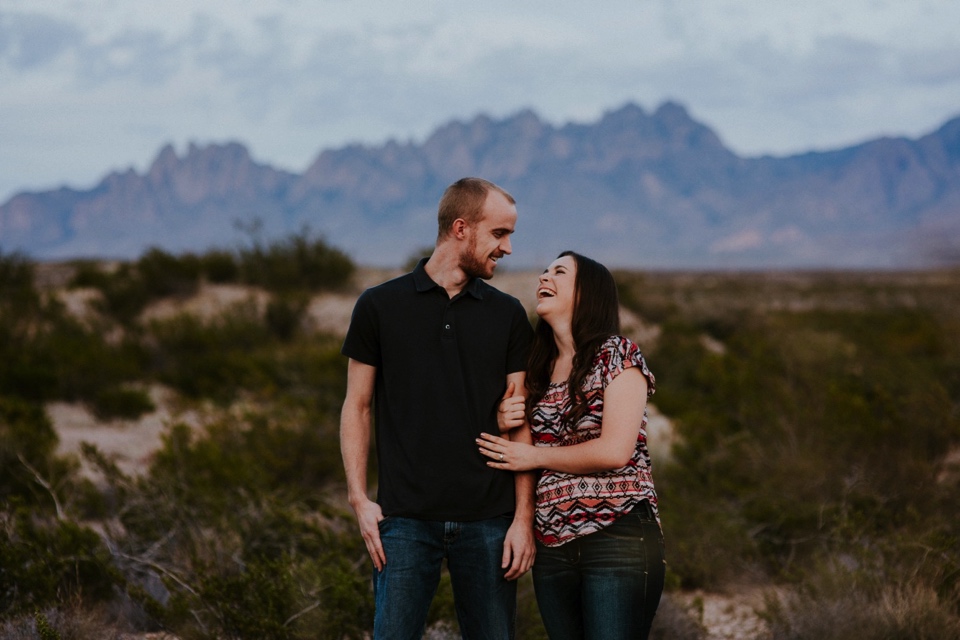  We then headed to the Organ Mountains in Las Cruces, NM to do a quick outfit change and capture the rest of their love fest. The sun set just in time to capture the beauty of the Organ Mountains and the love between Kari and Brandon. 