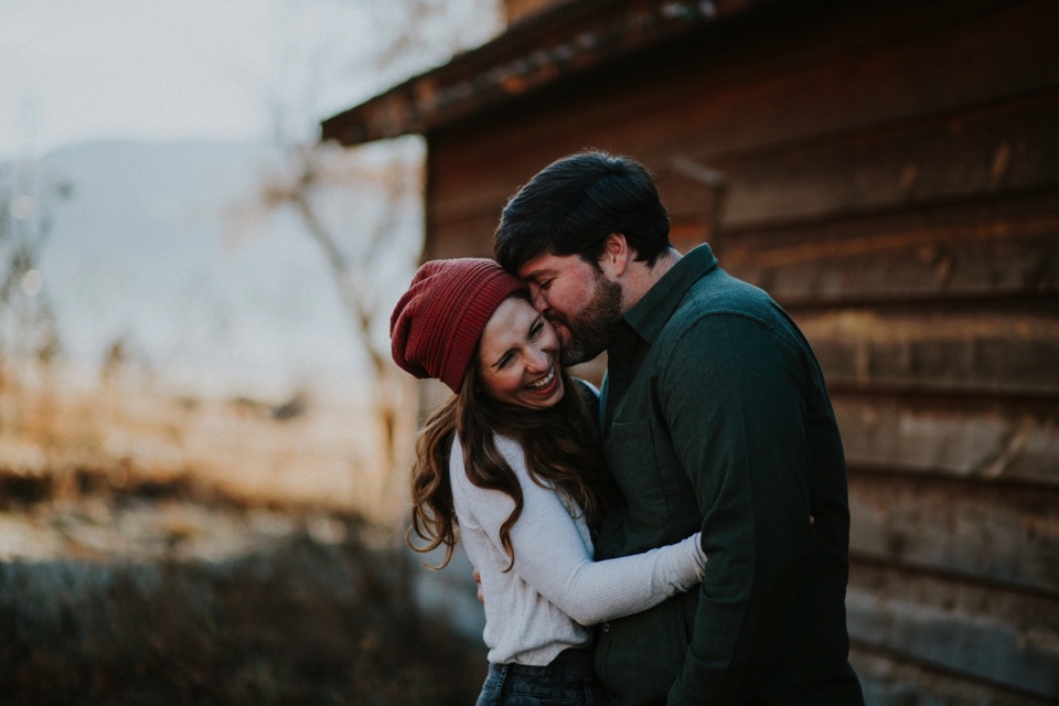  We finished up their engagement photos at Overland Sheepskin Co. in Taos, New Mexico and it was so pretty! The morning light in northern New Mexico is so soft and colorful! We went for a more rustic engagement photo look here at Overland Sheepskin C
