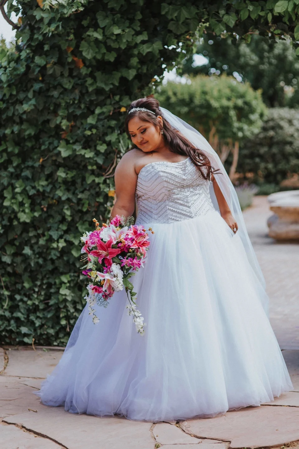 Bride Portraits | Hotel Albuquerque at Old Town Wedding Photos by Jasper K Photography | Albuquerque, New Mexico Wedding Photographer