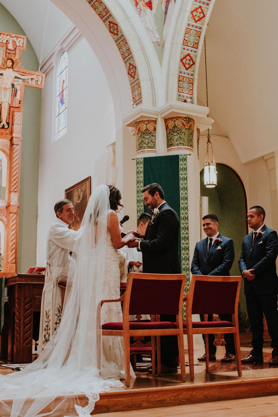  Aurora and Juan’s beautiful Catholic wedding ceremony at the Cathedral Basilica of St. Francis of Assisi in Santa Fe, New Mexico followed by their wedding reception at the ever so amazing Eldorado Hotel &amp; Spa in Santa Fe, New Mexico was absolute