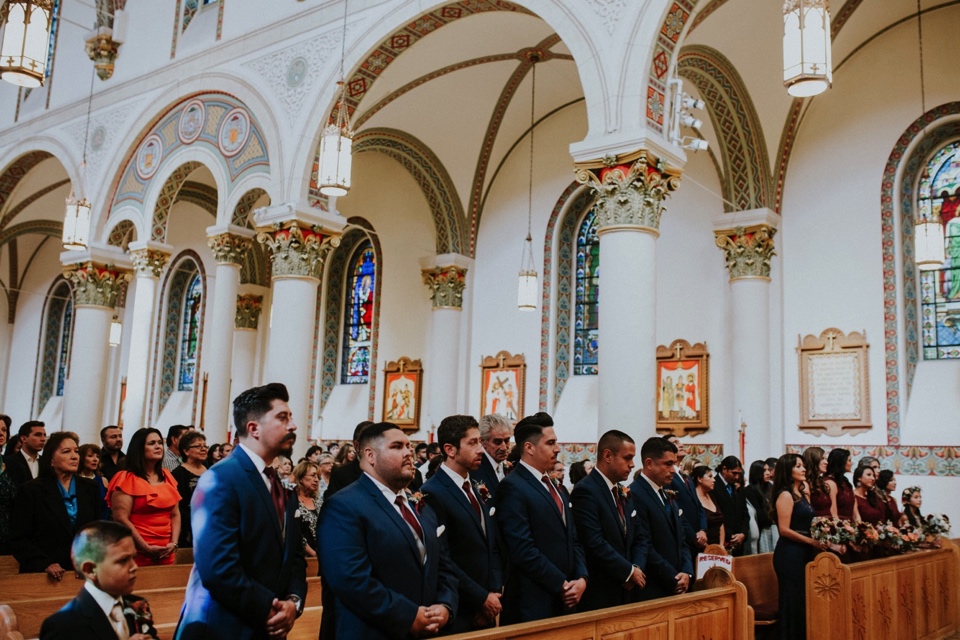  Aurora and Juan’s beautiful Catholic wedding ceremony at the Cathedral Basilica of St. Francis of Assisi in Santa Fe, New Mexico followed by their wedding reception at the ever so amazing Eldorado Hotel &amp; Spa in Santa Fe, New Mexico was absolute