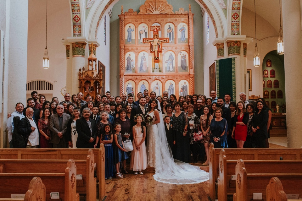  Aurora and Juan’s beautiful Catholic wedding ceremony at the Cathedral Basilica of St. Francis of Assisi in Santa Fe, New Mexico followed by their wedding reception at the ever so amazing Eldorado Hotel &amp; Spa in Santa Fe, New Mexico was absolute