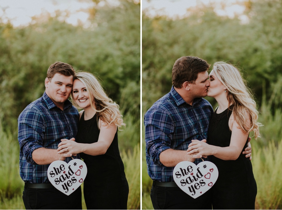  Emily and Ben are the definition of TOTES ADORBS. I love the engagement outfits they chose for their Colorado engagement photos at Cattails Golf Course in Alamosa, Colorado as well as the cute sign and champagne for fun poppin’ bottle photos! The gr