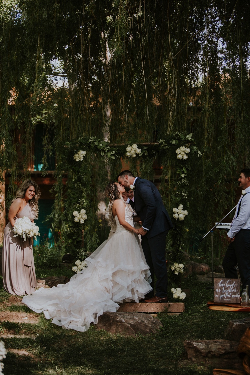  Leslie and Dustin’s gorgeous summer wedding at the ever so amazing El Monte Sagrado in Taos, New Mexico was truly magical. Leslie and Dustin chose El Monte Sagrado in Taos, New Mexico as their wedding venue because from the moment they pulled up in 