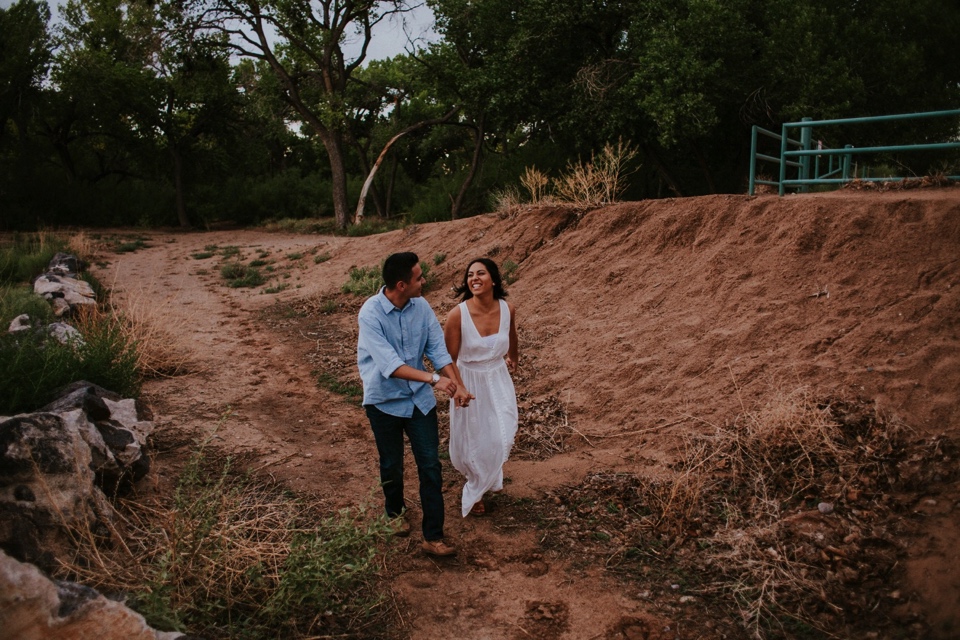  It was a blustery day in Corrales, New Mexico, but the gloomy weather didn’t stop us from capturing Brei and Christian’s beautiful engagement photos. The love these two have for one another and the strong bond they have in their faith is truly incre