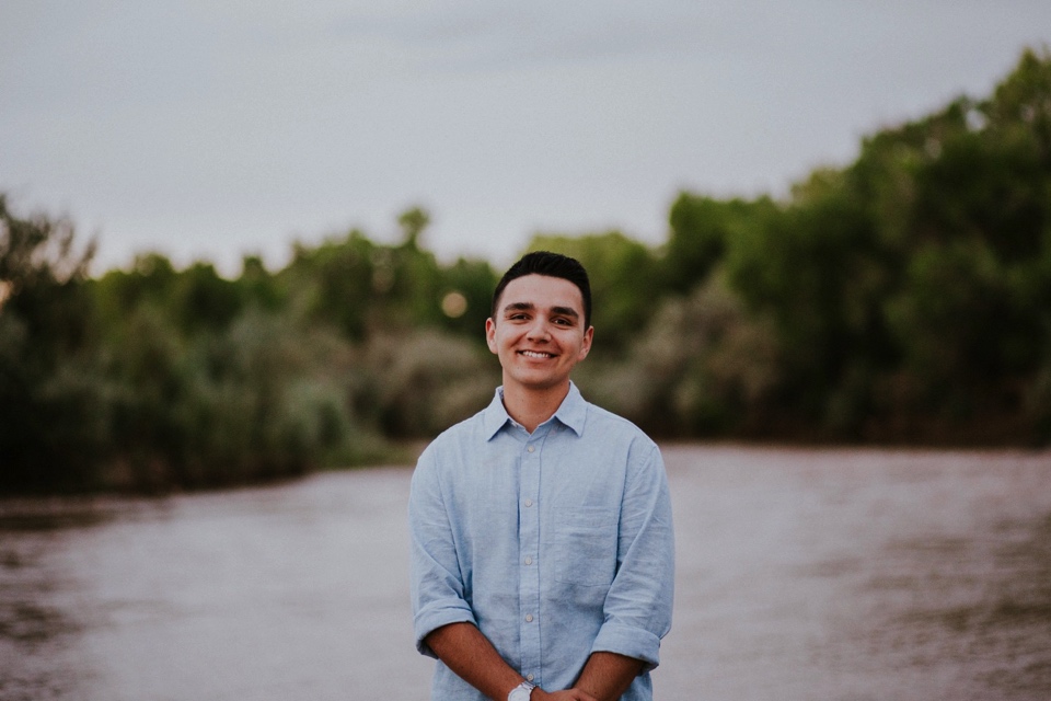  It was a blustery day in Corrales, New Mexico, but the gloomy weather didn’t stop us from capturing Brei and Christian’s beautiful engagement photos. The love these two have for one another and the strong bond they have in their faith is truly incre