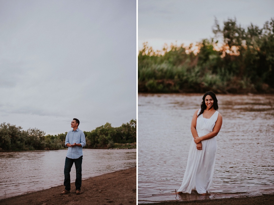  It was a blustery day in Corrales, New Mexico, but the gloomy weather didn’t stop us from capturing Brei and Christian’s beautiful engagement photos. The love these two have for one another and the strong bond they have in their faith is truly incre