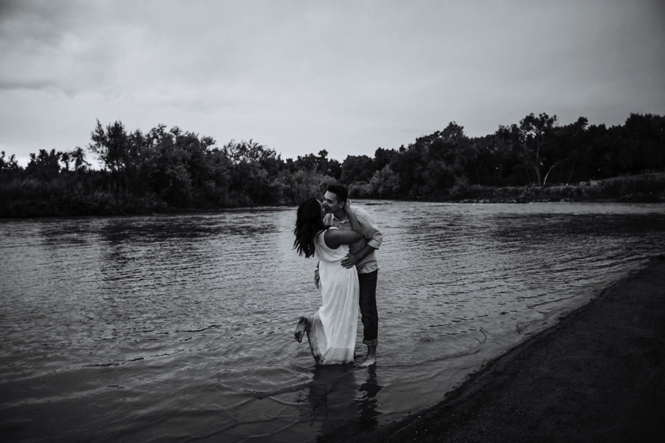  It was a blustery day in Corrales, New Mexico, but the gloomy weather didn’t stop us from capturing Brei and Christian’s beautiful engagement photos. The love these two have for one another and the strong bond they have in their faith is truly incre