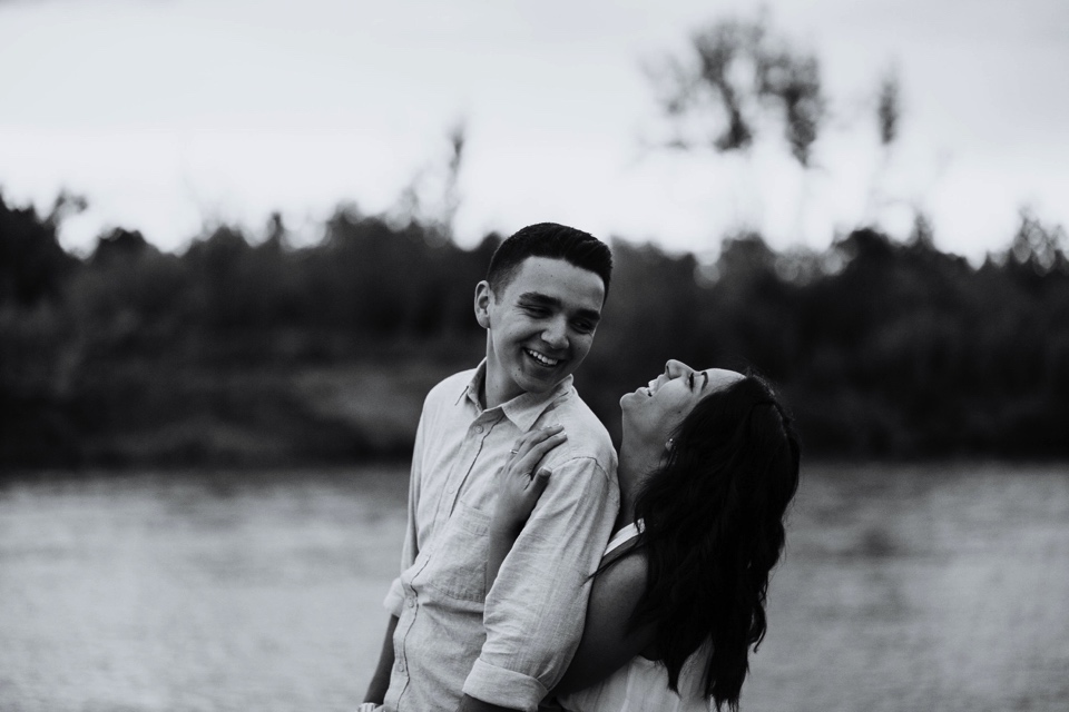  It was a blustery day in Corrales, New Mexico, but the gloomy weather didn’t stop us from capturing Brei and Christian’s beautiful engagement photos. The love these two have for one another and the strong bond they have in their faith is truly incre