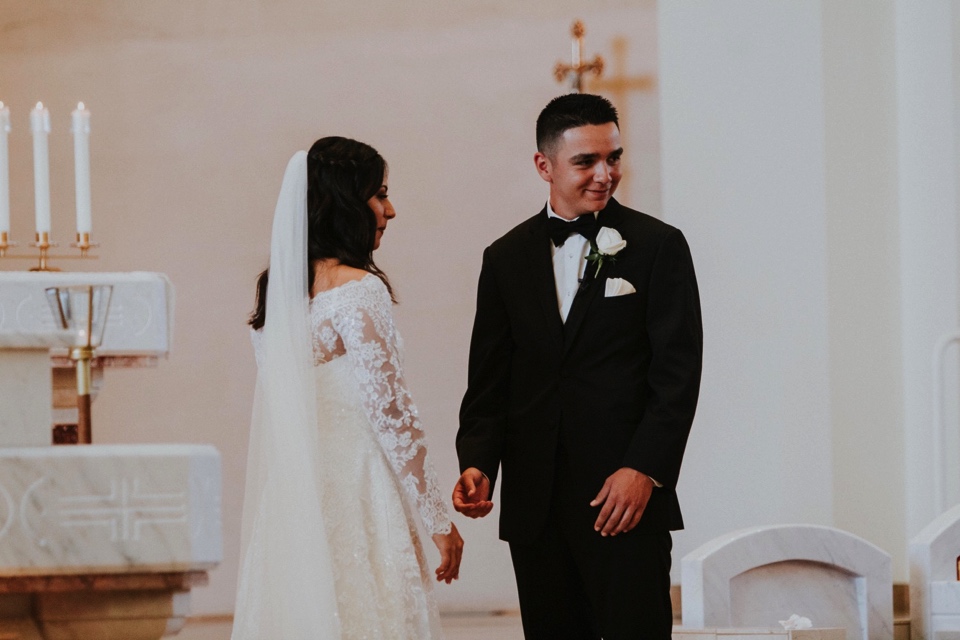  When I think of love in it’s beautiful and truest form, I think of how perfect Christian and Brei’s wedding day. Brei and Christian had their beautiful wedding ceremony at the Church of the Incarnation in Rio Rancho, New Mexico as well as their wedd