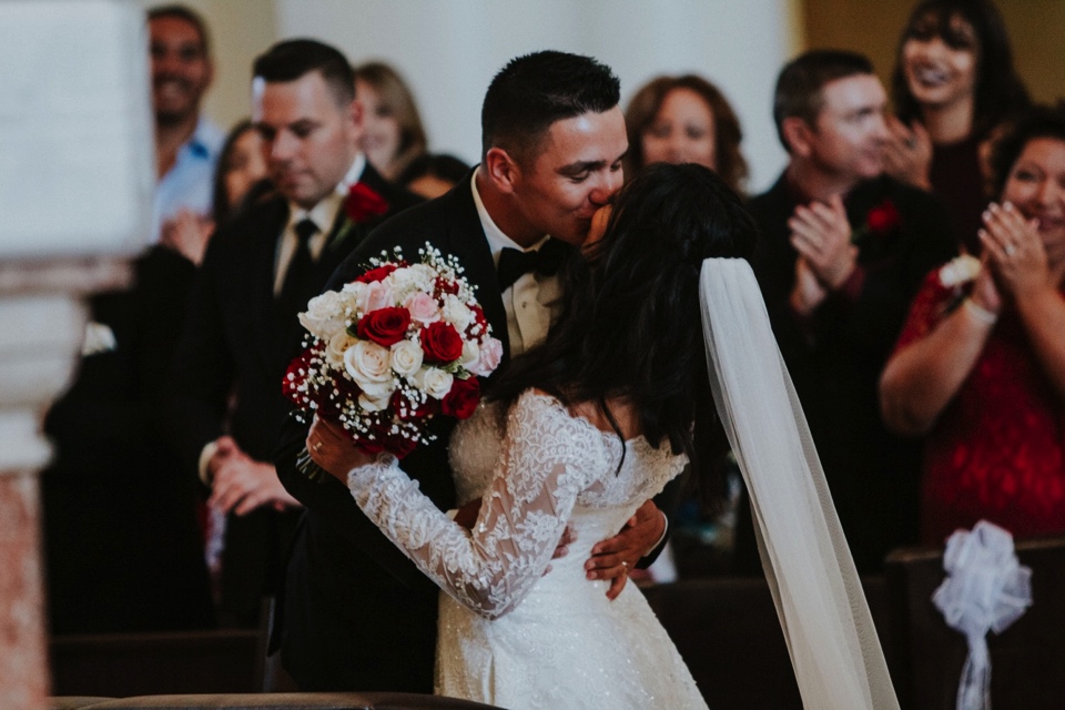  When I think of love in it’s beautiful and truest form, I think of how perfect Christian and Brei’s wedding day. I loved capturing beautiful New Mexico wedding photos for them! Brei and Christian had their beautiful wedding ceremony at the Church of