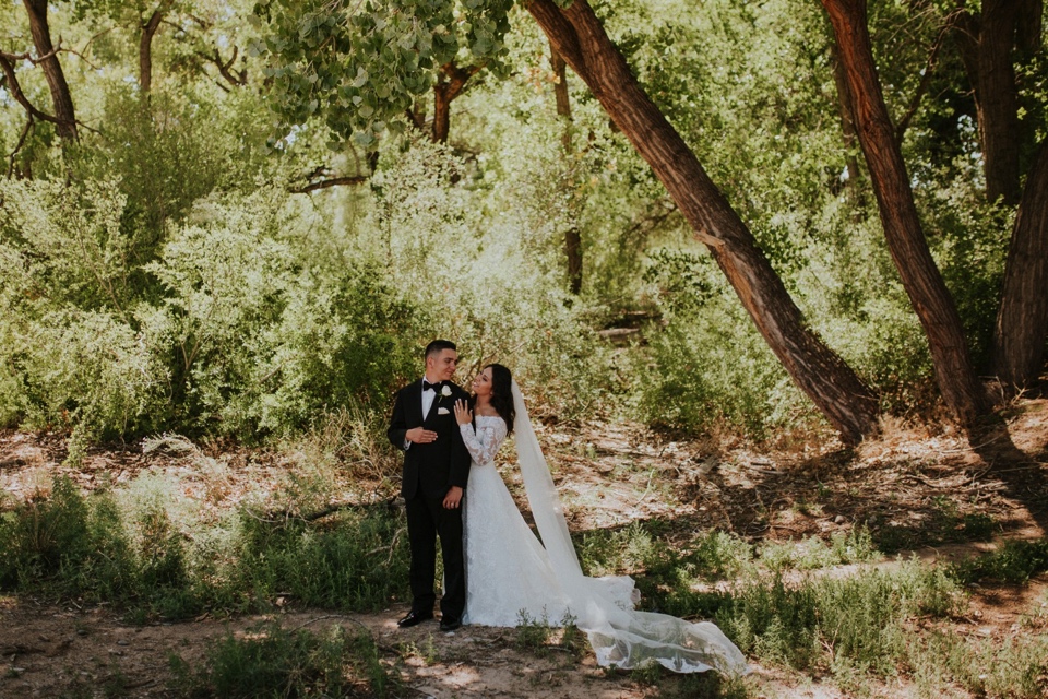  When I think of love in it’s beautiful and truest form, I think of how perfect Christian and Brei’s wedding day. I loved capturing beautiful New Mexico wedding photos for them! Brei and Christian had their beautiful wedding ceremony at the Church of