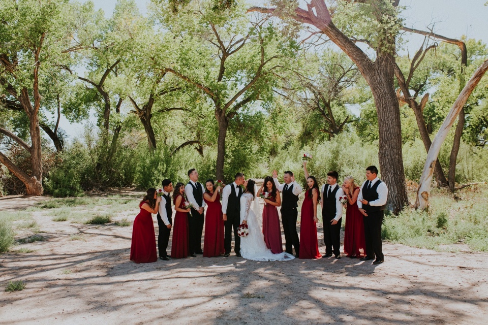  When I think of love in it’s beautiful and truest form, I think of how perfect Christian and Brei’s wedding day. I loved capturing beautiful New Mexico wedding photos for them! Brei and Christian had their beautiful wedding ceremony at the Church of