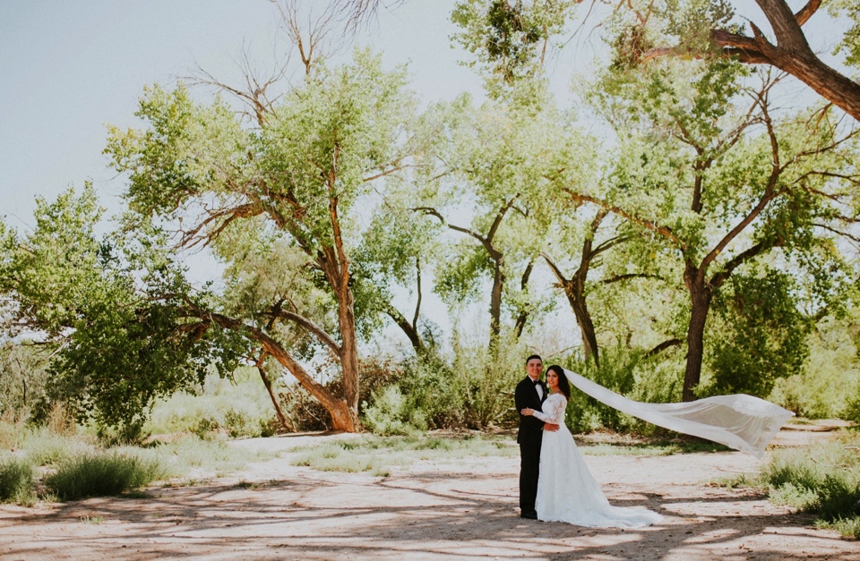  When I think of love in it’s beautiful and truest form, I think of how perfect Christian and Brei’s wedding day. I loved capturing beautiful New Mexico wedding photos for them! Brei and Christian had their beautiful wedding ceremony at the Church of