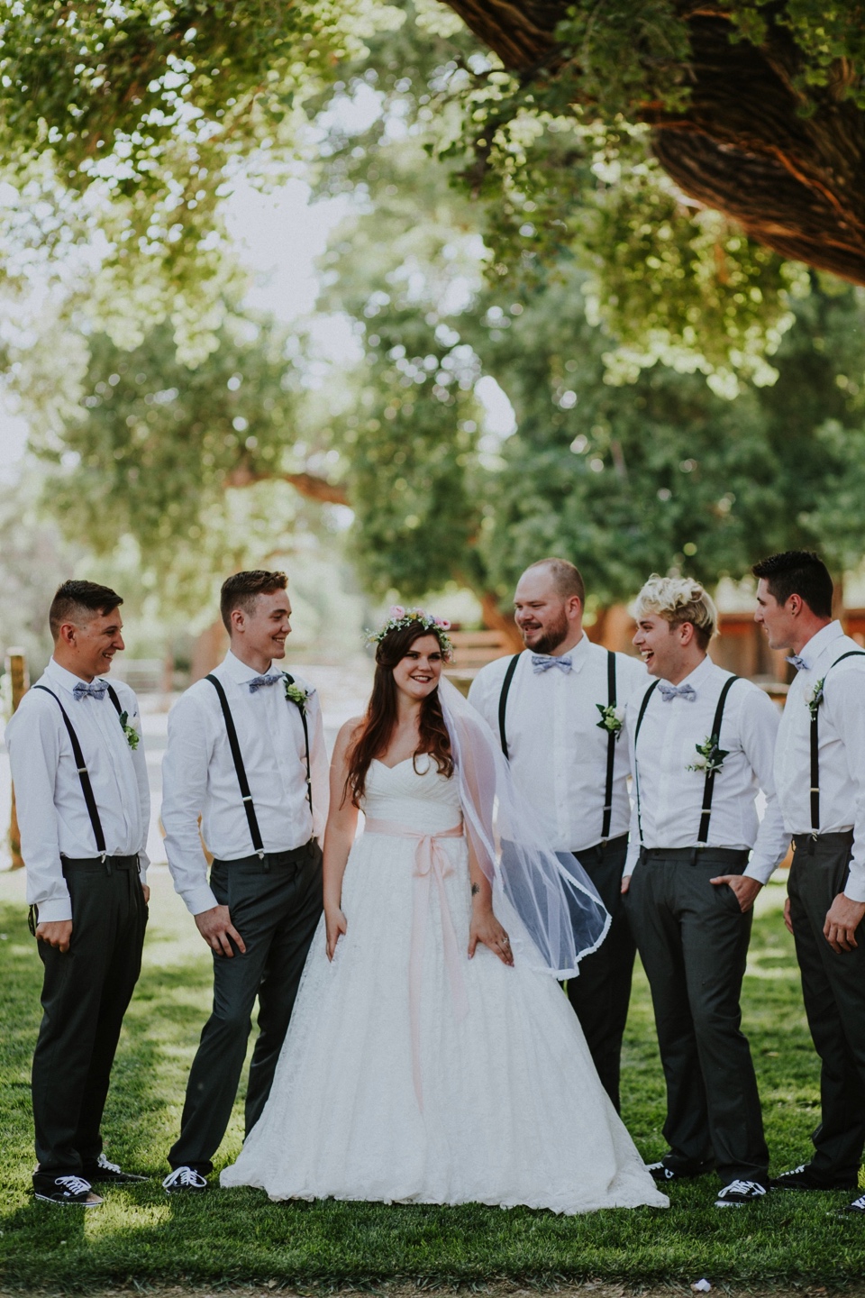  Charlotte and Jayson had a beautiful rustic wedding at the amazing Koinonia Christian Fellowship followed by a dreamy, romantic wedding reception at The View Event Center in Albuquerque, New Mexico. Albuquerque in the summer is gorgeous for weddings