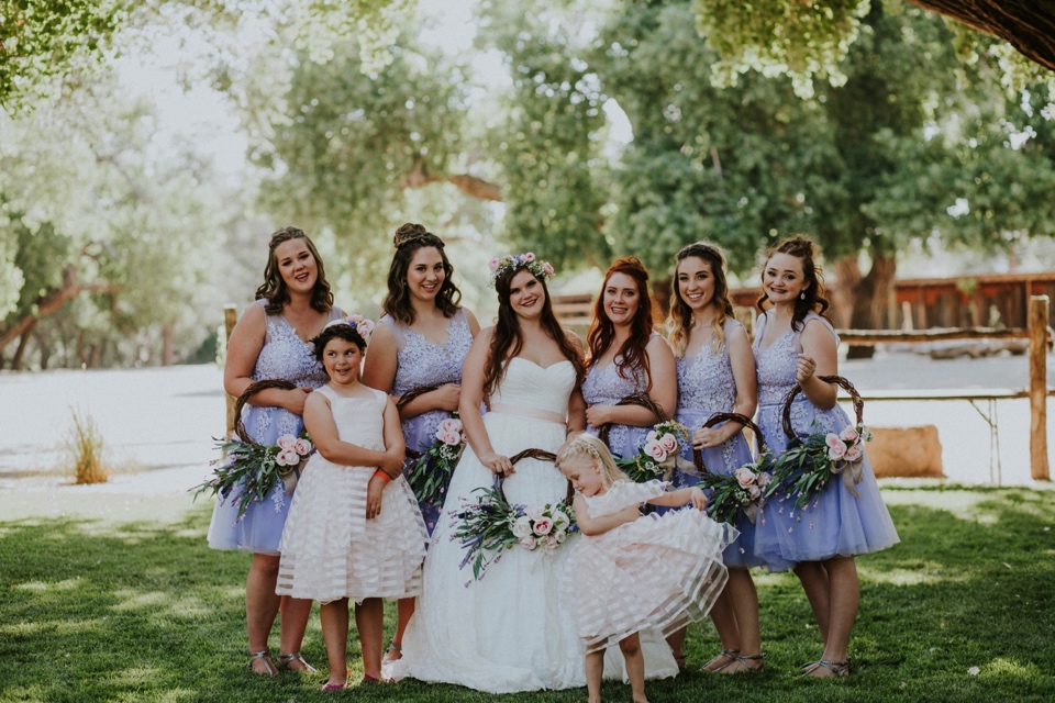  Charlotte and Jayson had a beautiful rustic wedding at the amazing Koinonia Christian Fellowship followed by a dreamy, romantic wedding reception at The View Event Center in Albuquerque, New Mexico. Albuquerque in the summer is gorgeous for weddings