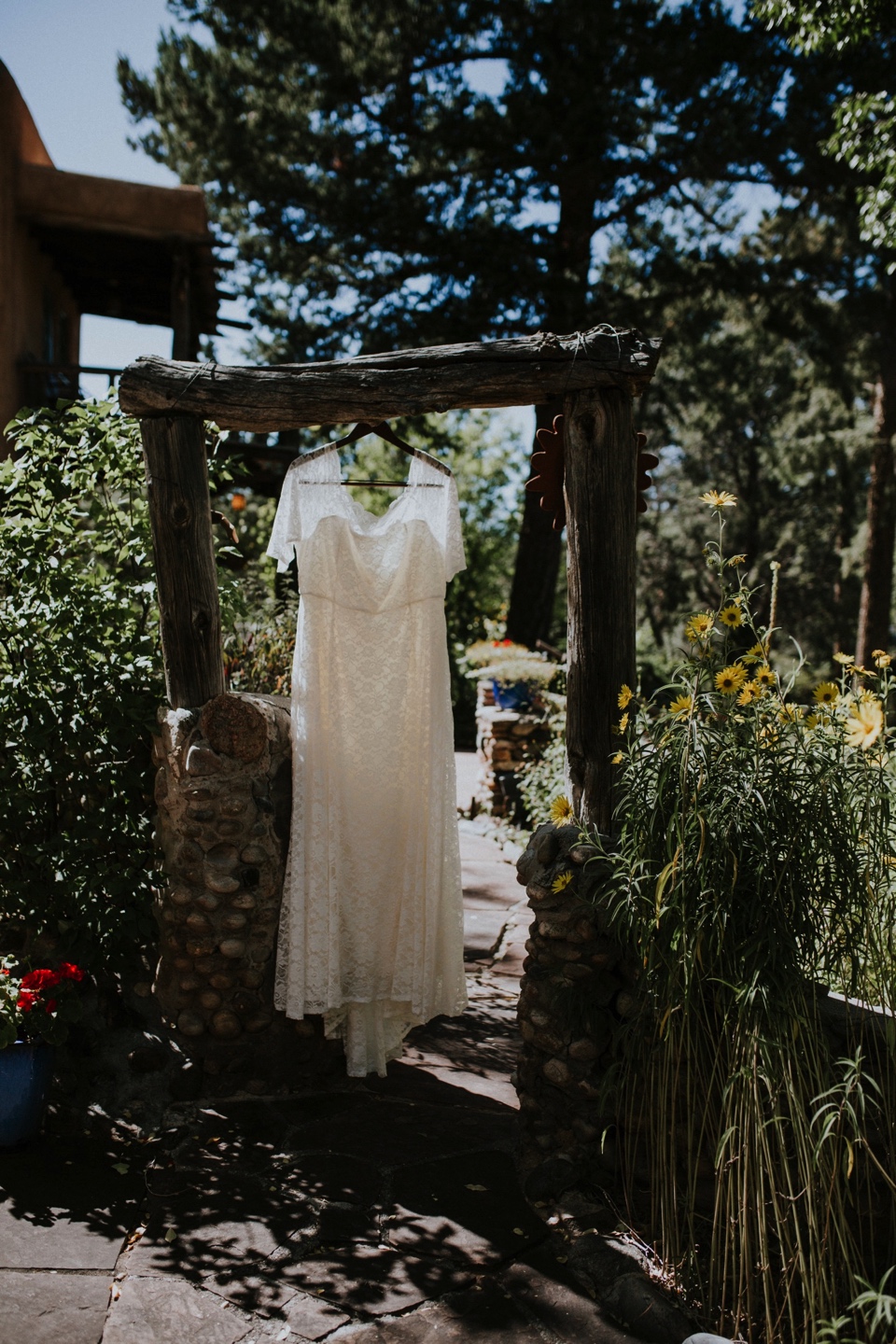  Brianna and Daniel had an intimate southwest elopement at Inn of the Turquoise Bear in Santa Fe, New Mexico. They were married in a private ceremony on a beautiful fall day, surrounded by only their immediate family, in beautiful Santa Fe, New Mexic