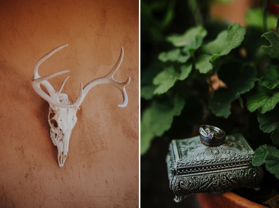  Brianna and Daniel had an intimate southwest elopement at Inn of the Turquoise Bear in Santa Fe, New Mexico. They were married in a private ceremony on a beautiful fall day, surrounded by only their immediate family, in beautiful Santa Fe, New Mexic