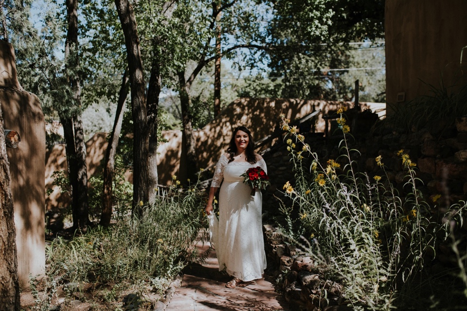  Brianna and Daniel had an intimate southwest elopement at Inn of the Turquoise Bear in Santa Fe, New Mexico. They were married in a private ceremony on a beautiful fall day, surrounded by only their immediate family, in beautiful Santa Fe, New Mexic