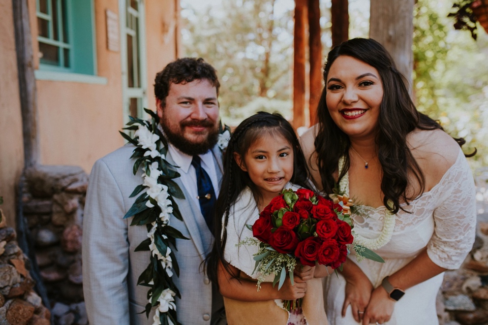  Brianna and Daniel had an intimate southwest elopement at Inn of the Turquoise Bear in Santa Fe, New Mexico. They were married in a private ceremony on a beautiful fall day, surrounded by only their immediate family, in beautiful Santa Fe, New Mexic