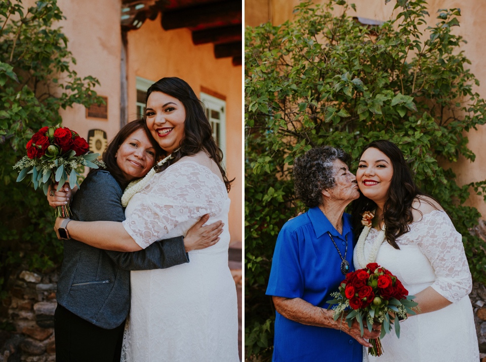  Brianna and Daniel had an intimate southwest elopement at Inn of the Turquoise Bear in Santa Fe, New Mexico. They were married in a private ceremony on a beautiful fall day, surrounded by only their immediate family, in beautiful Santa Fe, New Mexic