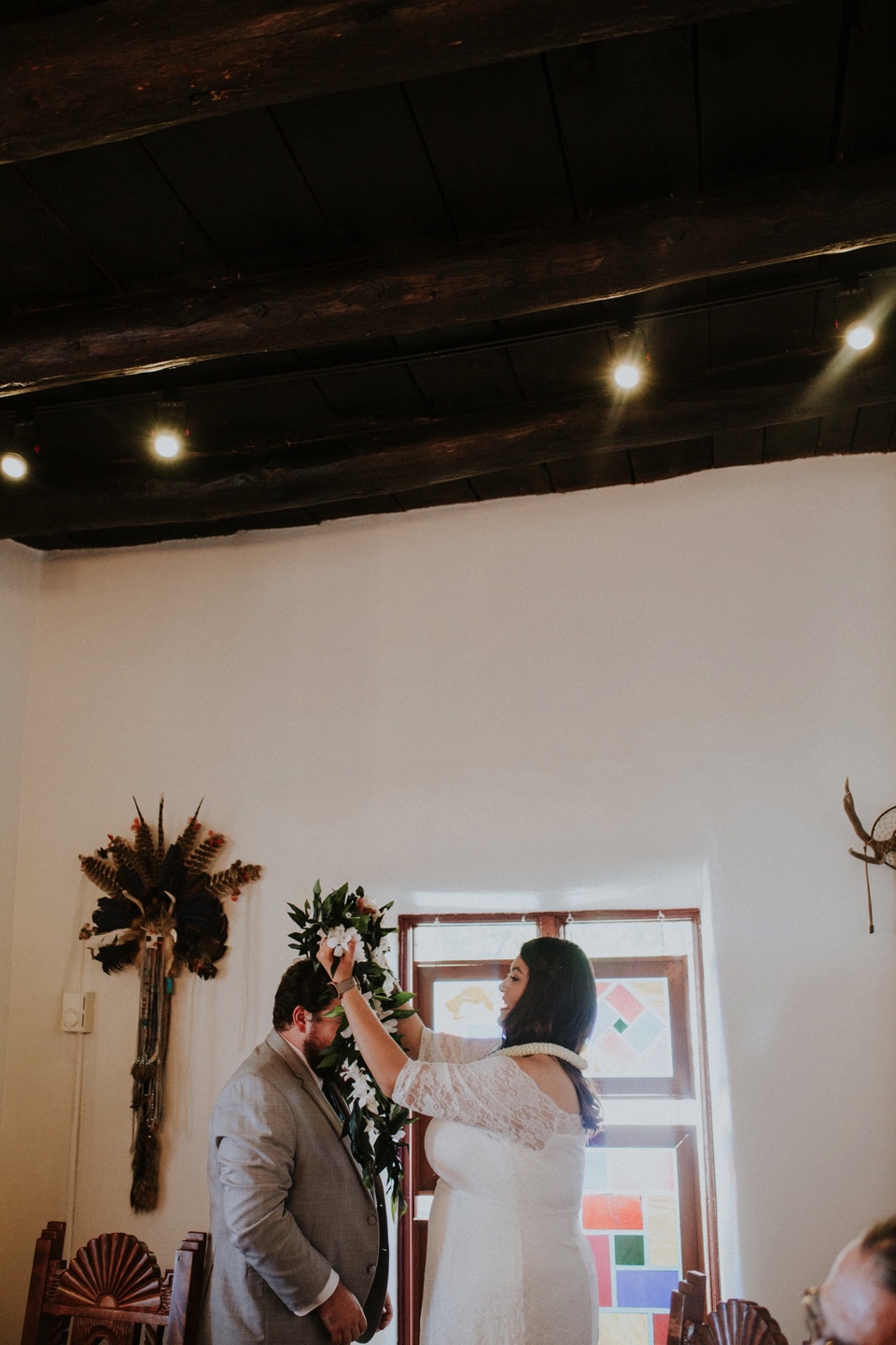  Brianna and Daniel had an intimate southwest elopement at Inn of the Turquoise Bear in Santa Fe, New Mexico. They were married in a private ceremony on a beautiful fall day, surrounded by only their immediate family, in beautiful Santa Fe, New Mexic