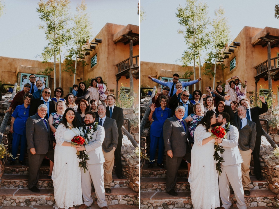  Brianna and Daniel had an intimate southwest elopement at Inn of the Turquoise Bear in Santa Fe, New Mexico. They were married in a private ceremony on a beautiful fall day, surrounded by only their immediate family, in beautiful Santa Fe, New Mexic