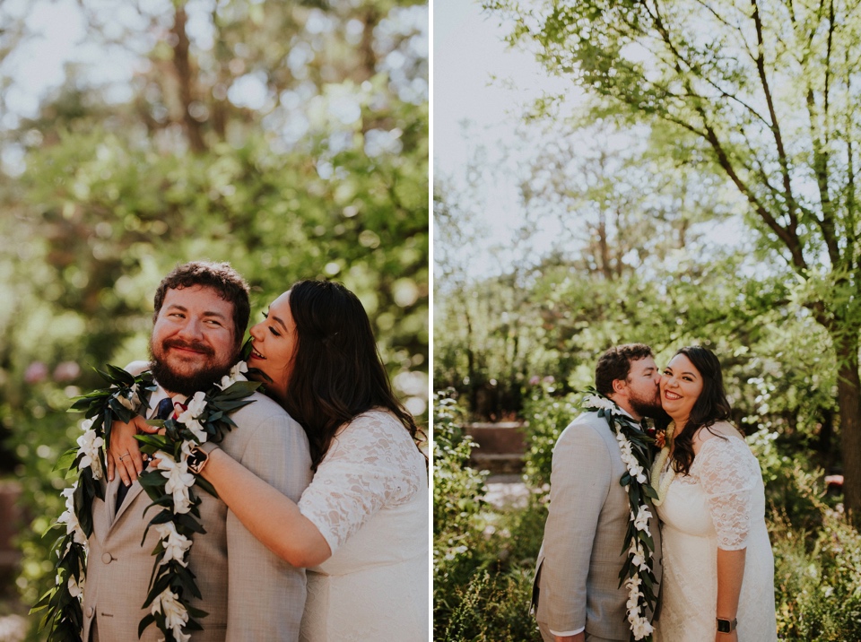  Brianna and Daniel had an intimate southwest elopement at Inn of the Turquoise Bear in Santa Fe, New Mexico. They were married in a private ceremony on a beautiful fall day, surrounded by only their immediate family, in beautiful Santa Fe, New Mexic