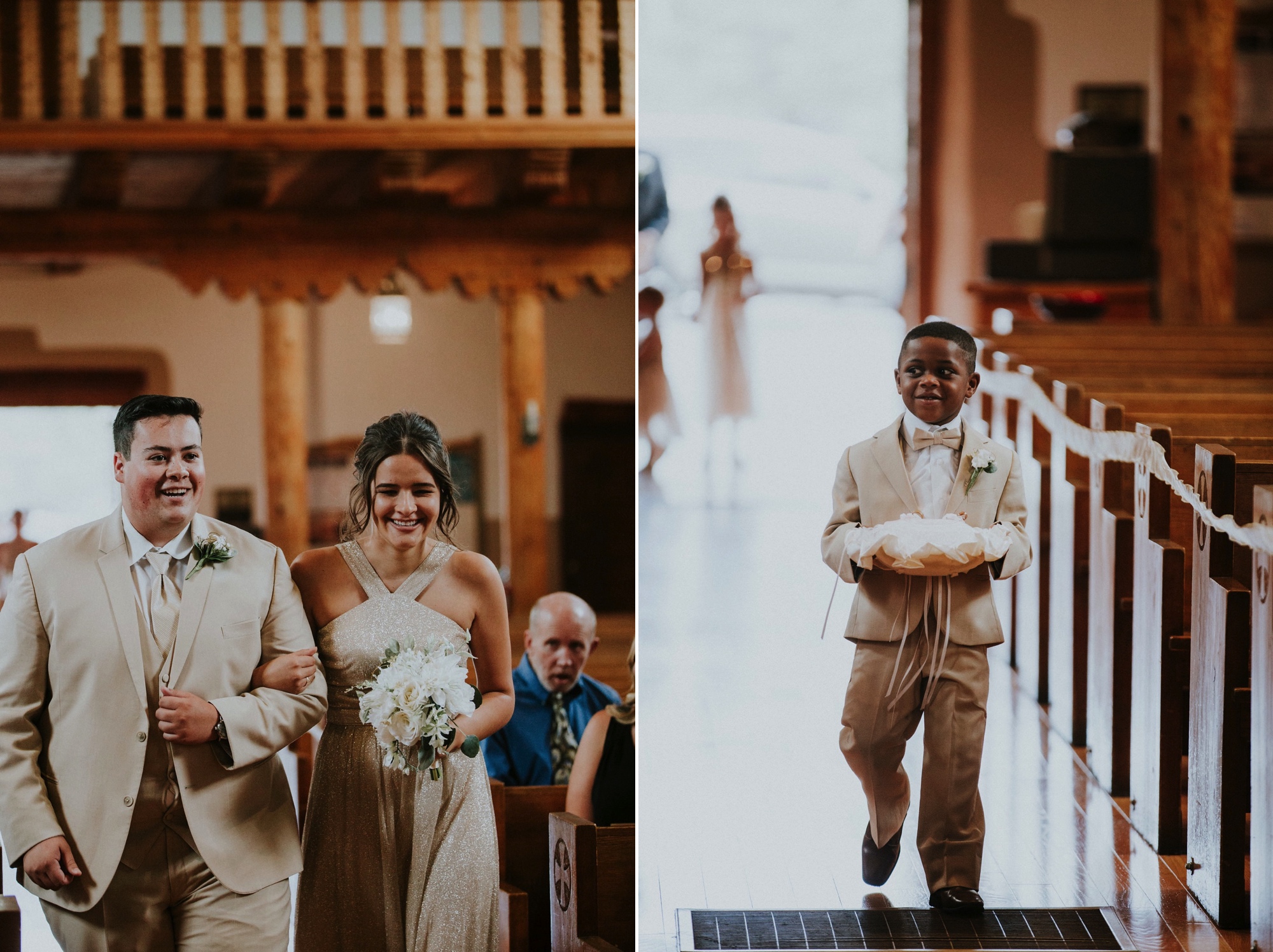  Katie and Frankie’s wedding was what Santa Fe summer wedding dreams are made of! They had a gorgeous catholic wedding ceremony at the Cristo Rey Catholic Church in Santa Fe, New Mexico followed by a fabulous travel-themed wedding reception at La Pos