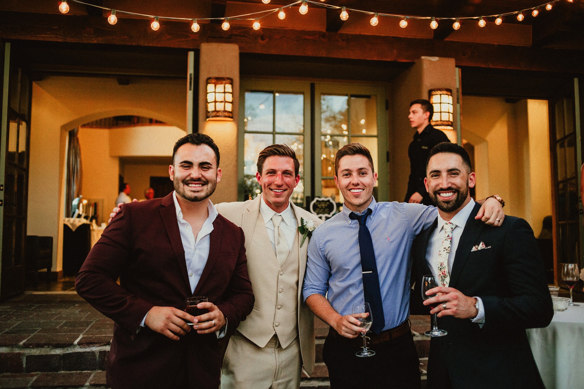  Katie and Frankie’s wedding was what Santa Fe summer wedding dreams are made of! They had a gorgeous catholic wedding ceremony at the Cristo Rey Catholic Church in Santa Fe, New Mexico followed by a fabulous travel-themed wedding reception at La Pos