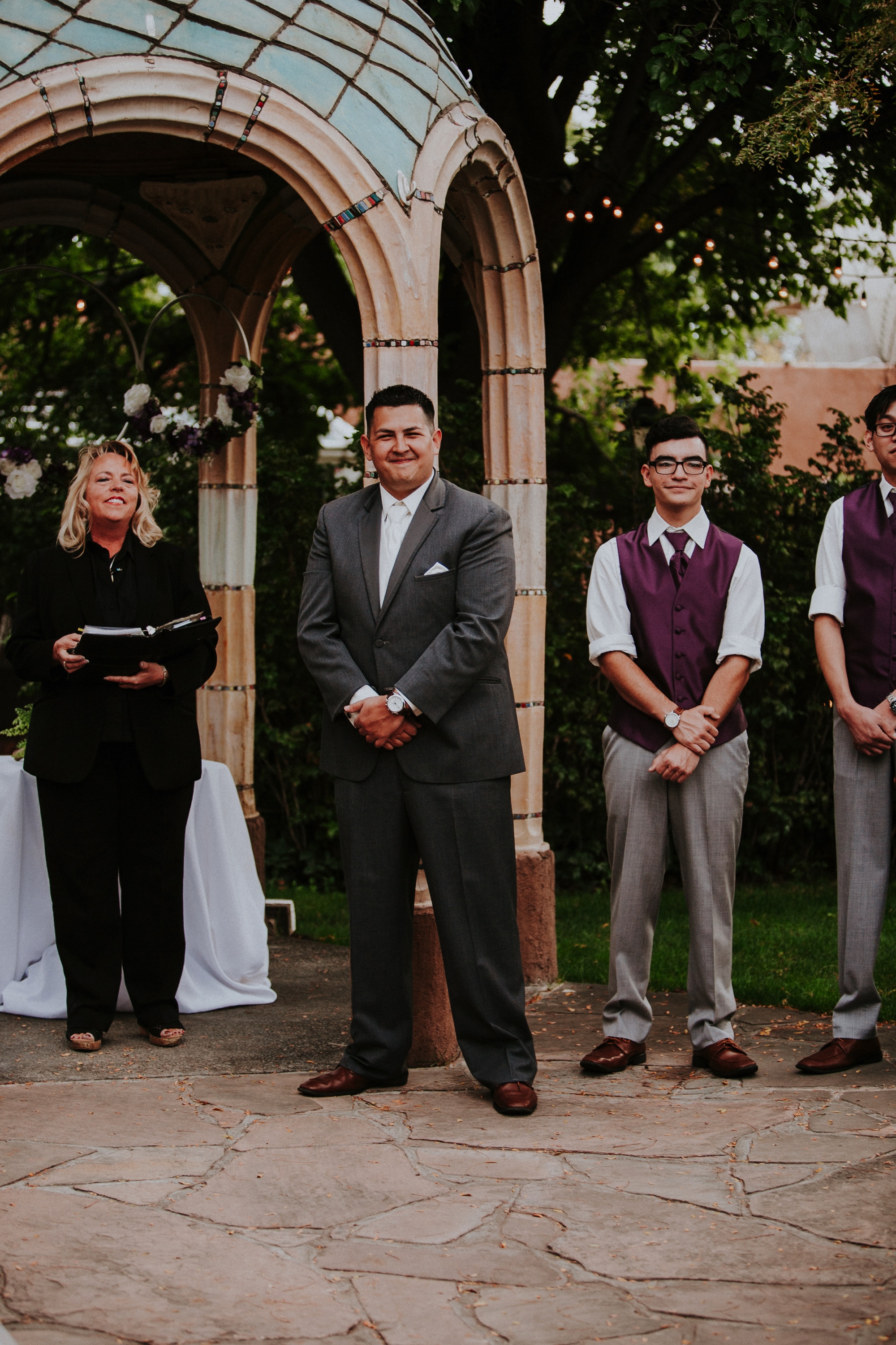  Samantha and Joey had the most amazing wedding at the beautiful Casas de Suenos Old Town Historic Inn in Albuquerque New Mexico. Their incredible wedding day was the perfect combination of rustic glam and classic elegance. Casas de Suenos Old Town H