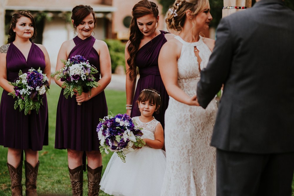  Samantha and Joey had the most amazing wedding at the beautiful Casas de Suenos Old Town Historic Inn in Albuquerque New Mexico. Their incredible wedding day was the perfect combination of rustic glam and classic elegance. Casas de Suenos Old Town H