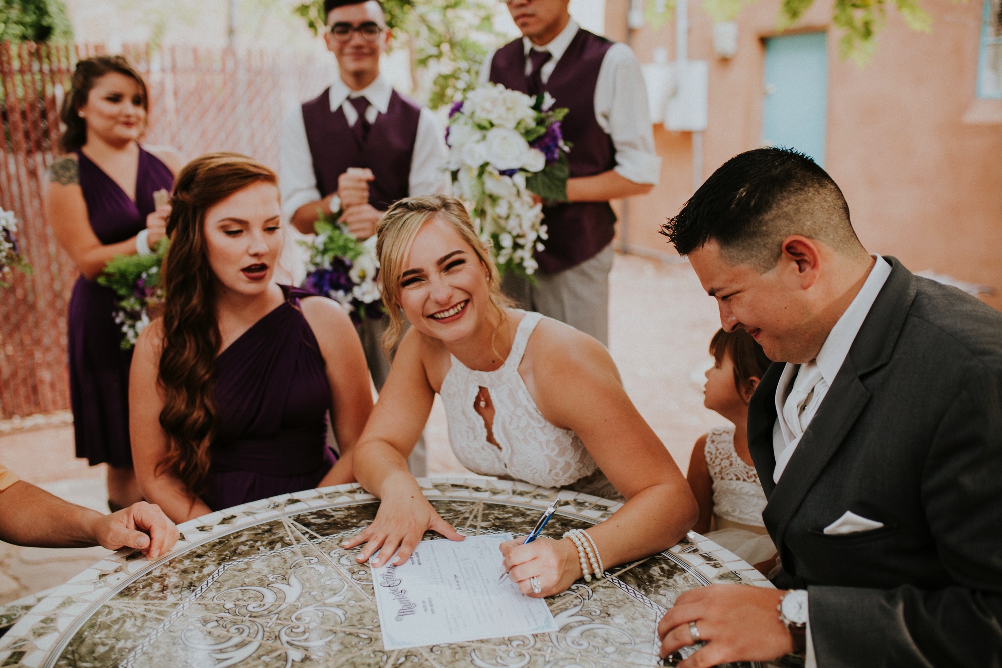  Samantha and Joey had the most amazing wedding at the beautiful Casas de Suenos Old Town Historic Inn in Albuquerque New Mexico. Their incredible wedding day was the perfect combination of rustic glam and classic elegance. Casas de Suenos Old Town H