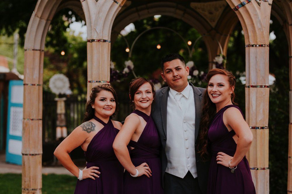  Samantha and Joey had the most amazing wedding at the beautiful Casas de Suenos Old Town Historic Inn in Albuquerque New Mexico. Their incredible wedding day was the perfect combination of rustic glam and classic elegance. Casas de Suenos Old Town H