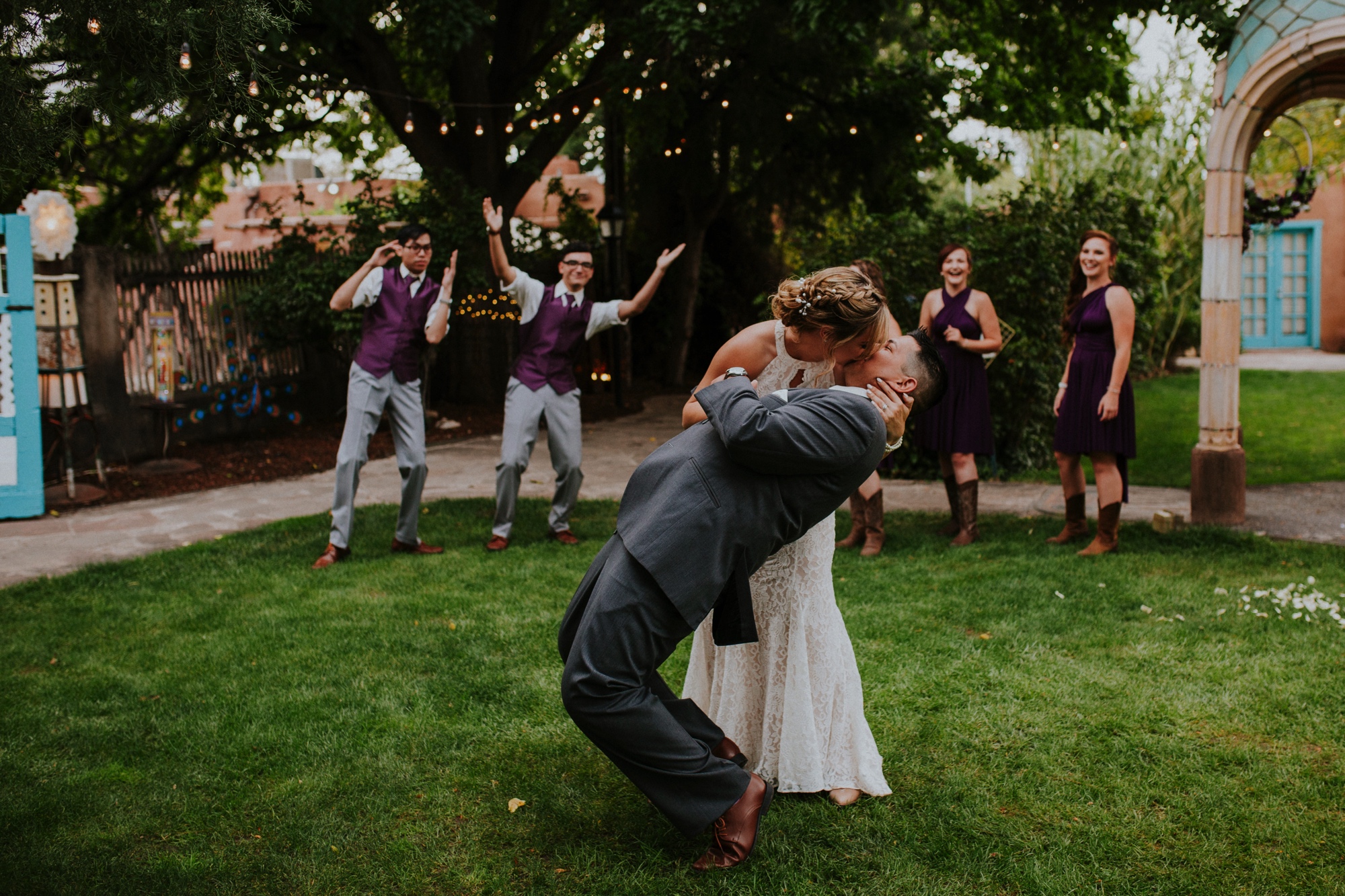  Samantha and Joey had the most amazing wedding at the beautiful Casas de Suenos Old Town Historic Inn in Albuquerque New Mexico. Their incredible wedding day was the perfect combination of rustic glam and classic elegance. Casas de Suenos Old Town H