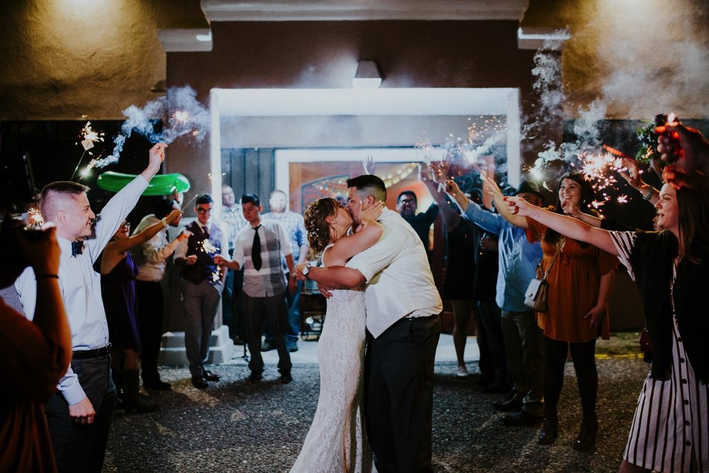  Samantha and Joey had the most amazing wedding at the beautiful Casas de Suenos Old Town Historic Inn in Albuquerque New Mexico. Their incredible wedding day was the perfect combination of rustic glam and classic elegance. Casas de Suenos Old Town H