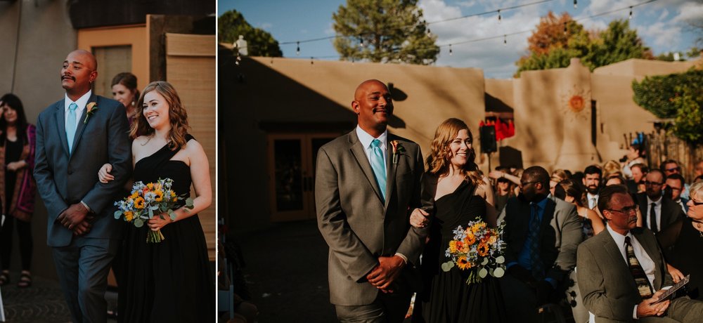  Leanne and Dan’s gorgeous fall wedding at the incredible La Posada de Santa Fe, A Tribute Portfolio Resort &amp; Spa in beautiful Santa Fe, New Mexico was absolutely phenomenal. They combined their Lithuanian culture with jewish traditions and class