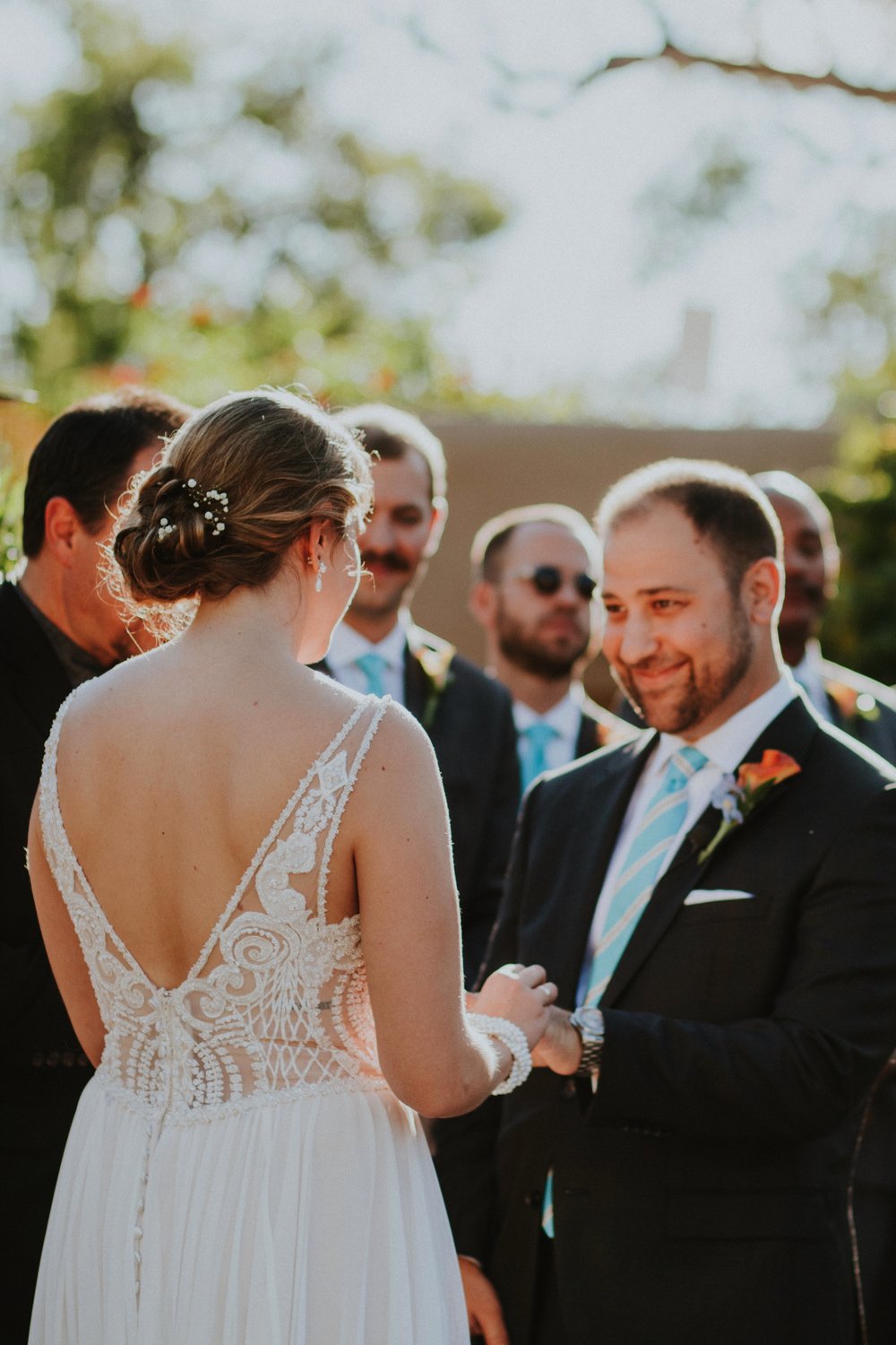  Leanne and Dan’s gorgeous fall wedding at the incredible La Posada de Santa Fe, A Tribute Portfolio Resort &amp; Spa in beautiful Santa Fe, New Mexico was absolutely phenomenal. They combined their Lithuanian culture with jewish traditions and class