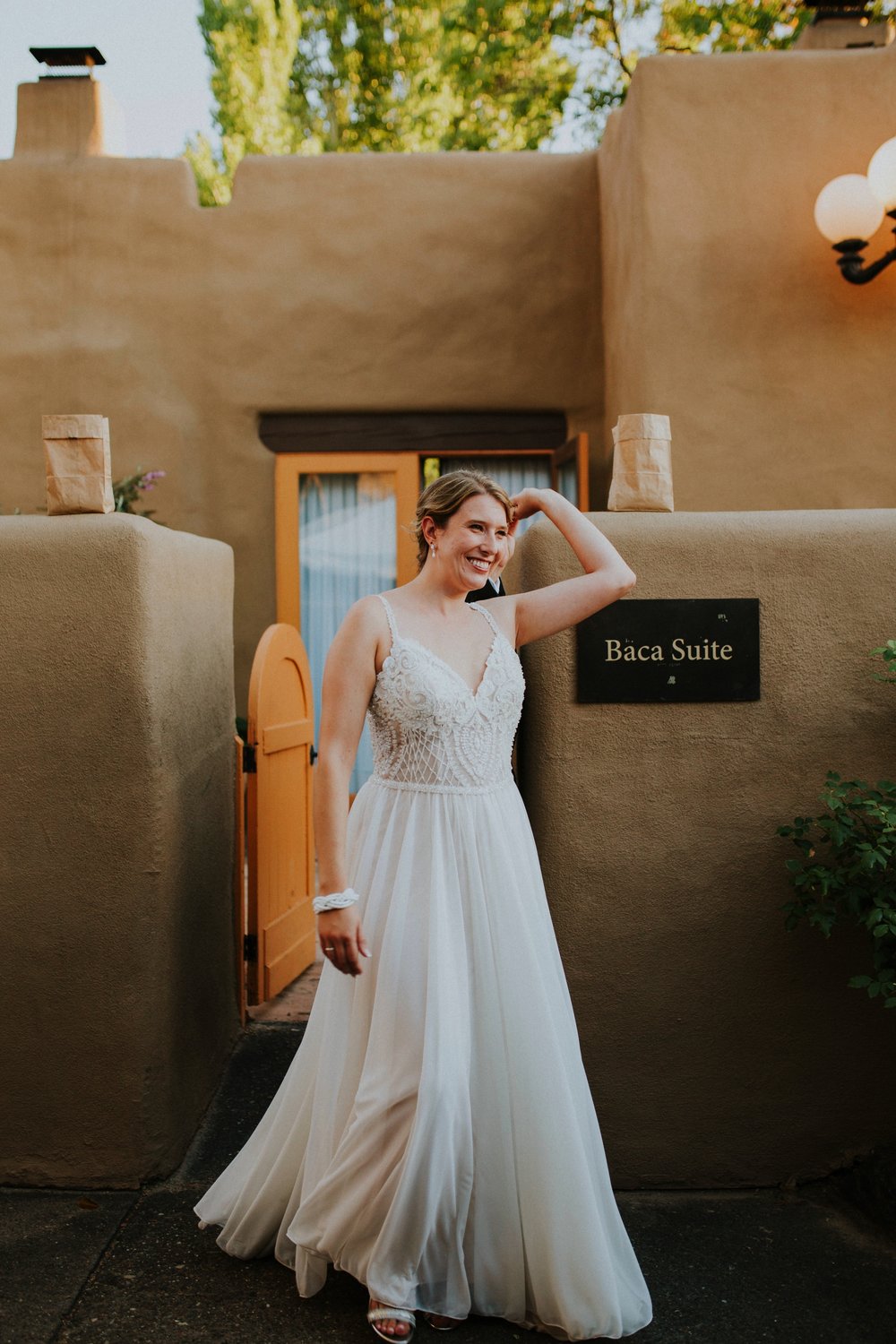  Leanne and Dan’s gorgeous fall wedding at the incredible La Posada de Santa Fe, A Tribute Portfolio Resort &amp; Spa in beautiful Santa Fe, New Mexico was absolutely phenomenal. They combined their Lithuanian culture with jewish traditions and class