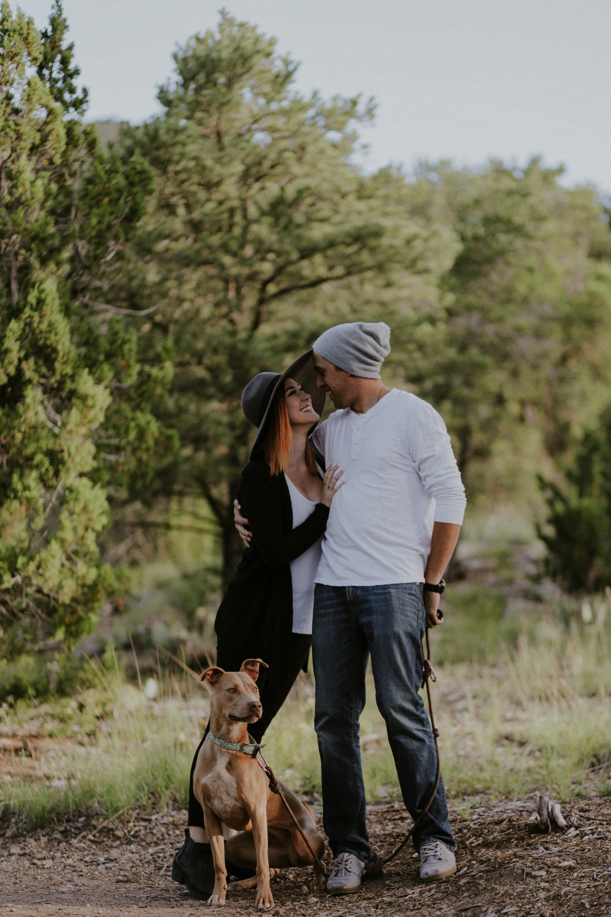  Kymbrye and Chris brought their pups, Myridian and Bandit along for their shoot and they are seriously the sweetest model dogs ever! They all looked so picture perfect together for some insanely beautiful family photos at Carlitos Springs in Cedar C