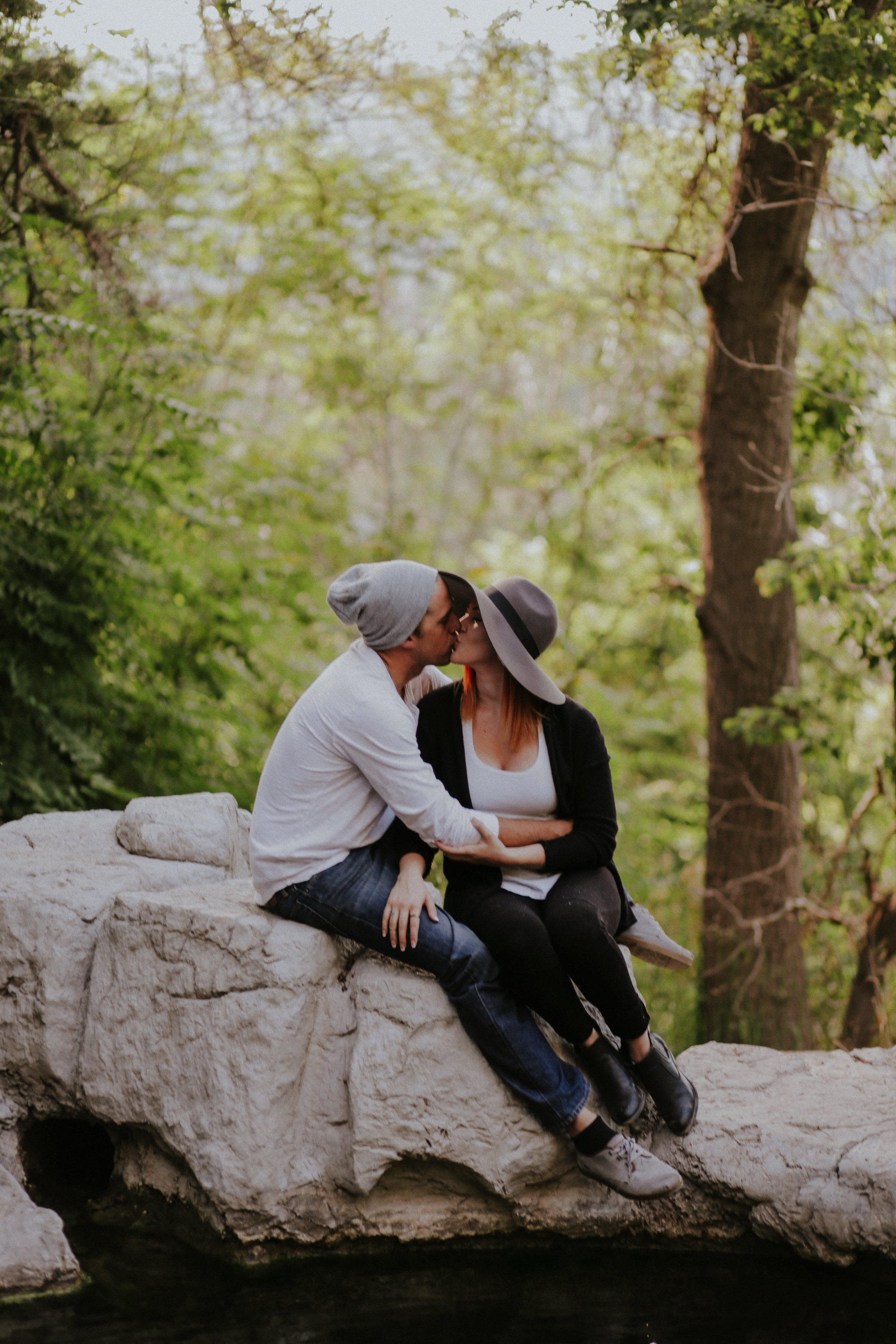  Kymbrye and Chris brought their pups, Myridian and Bandit along for their shoot and they are seriously the sweetest model dogs ever! They all looked so picture perfect together for some insanely beautiful family photos at Carlitos Springs in Cedar C